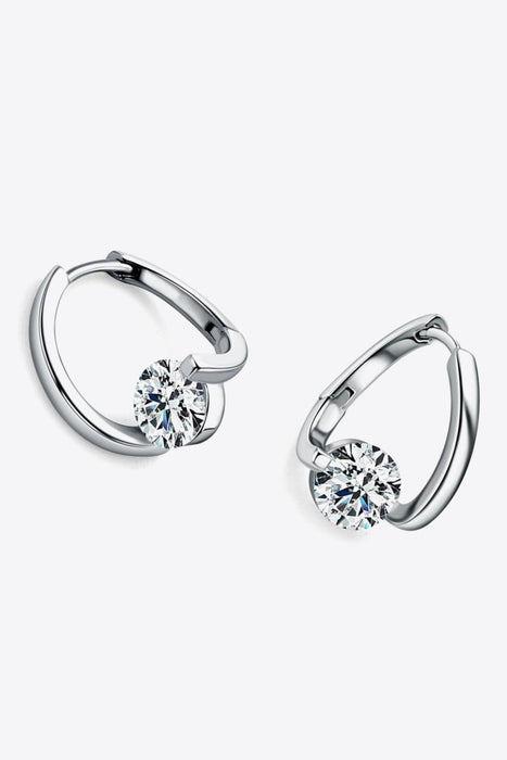 Heart's Desire: Luxurious 2 Carat Lab-Diamond 925 Sterling Silver Earrings with Certificate