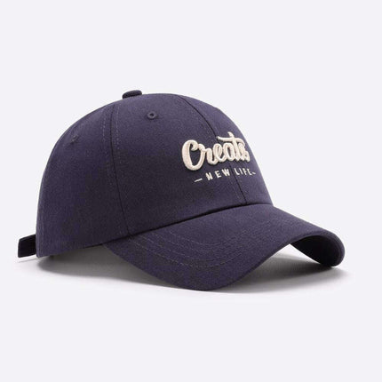 Customizable Cotton Baseball Cap: Trendy Sun Protection with Adjustable Fit