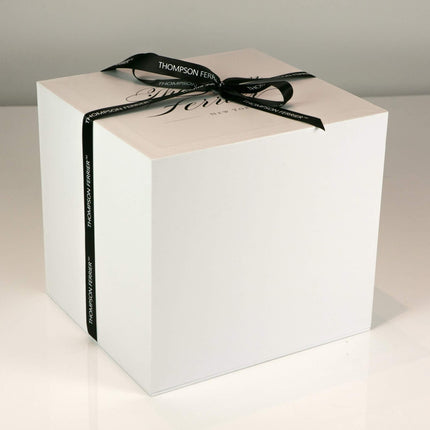 Opulent 24K Gold Buddha Head Candle with Enchanting Ambrette and Sandalwood Essence