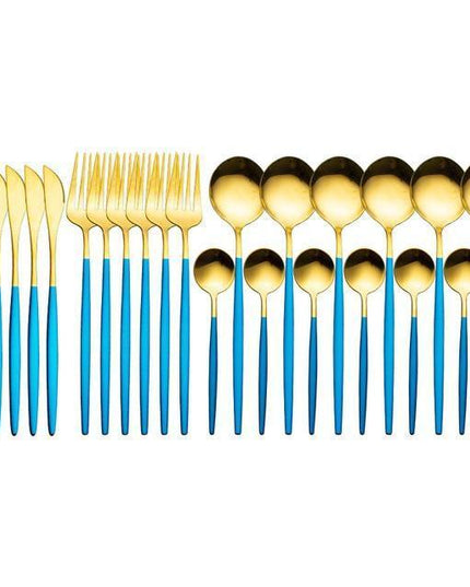 Sophisticated 24-Piece Premium Stainless Steel Cutlery Set in Elegant Gift Box