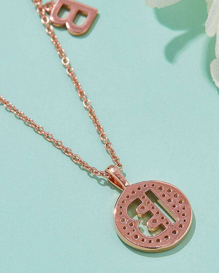 Radiant Moissanite Gemstone Pendant Necklace - Opulent Sterling Silver & 18K Rose Gold