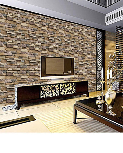 Vintage Brick 3D Self-Adhesive Wallpaper Decal for Home Makeover