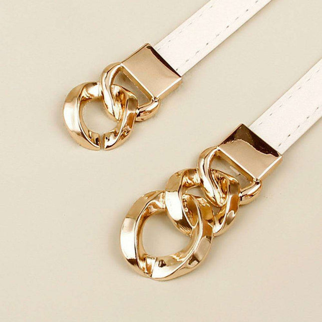 Sleek Versatile Faux Leather Belt: Effortless Elegance for Any Outfit