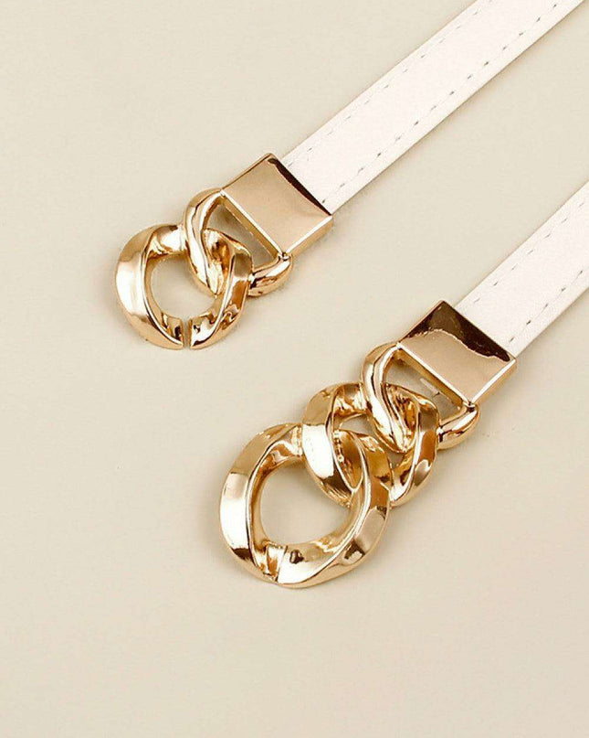 Sleek Versatile Faux Leather Belt: Effortless Elegance for Any Outfit