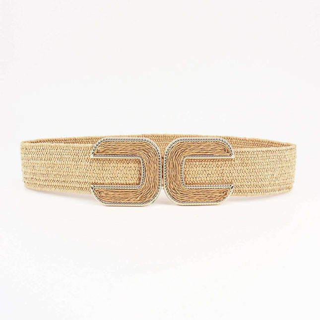 Chic Braided Waist Belt with Textured Design