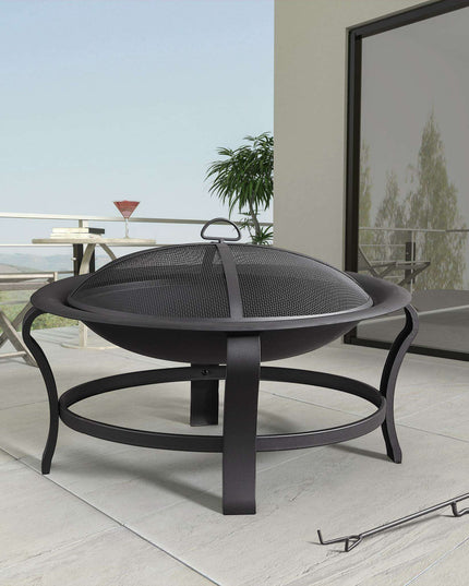 Contemporary Steel Fire Pit for Ultimate Outdoor Enjoyment