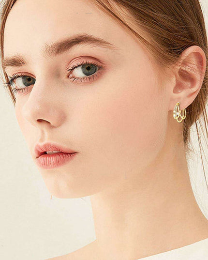 Lavish Moissanite Teardrop Earrings with Lab-Diamond Accents in White Gold and Yellow Gold Plating