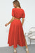 Chic Solid Round Neck Crop Top and Maxi Skirt Set with Puff Sleeves - Stylish Casual Ensemble