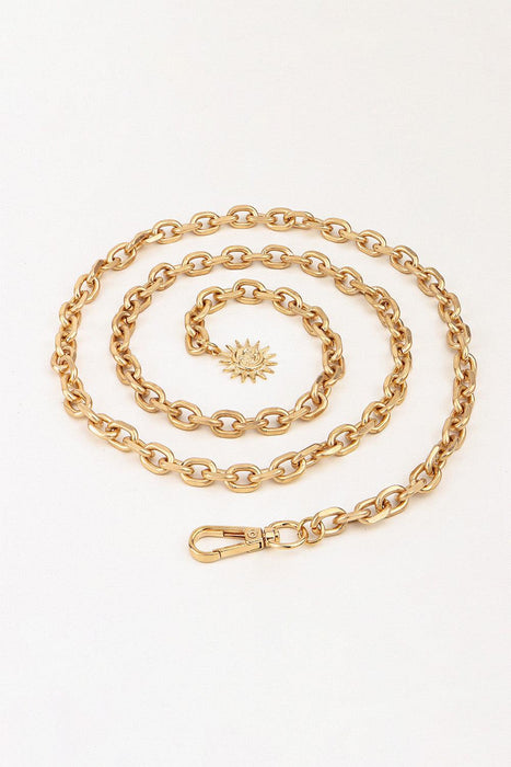 Sun Iron Chain Belt - Elegant Imported Waist Accessory with High-Quality Craftsmanship