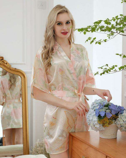 Floral Elegance Kimono Wrap for Women
