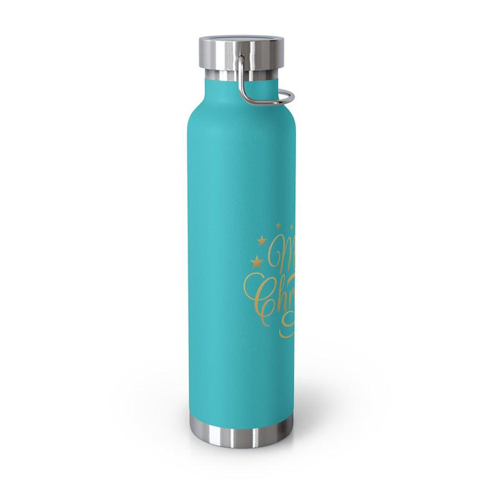 Festive Vibes 22 Oz Stainless Steel Insulated Water Bottle with Wide Mouth
