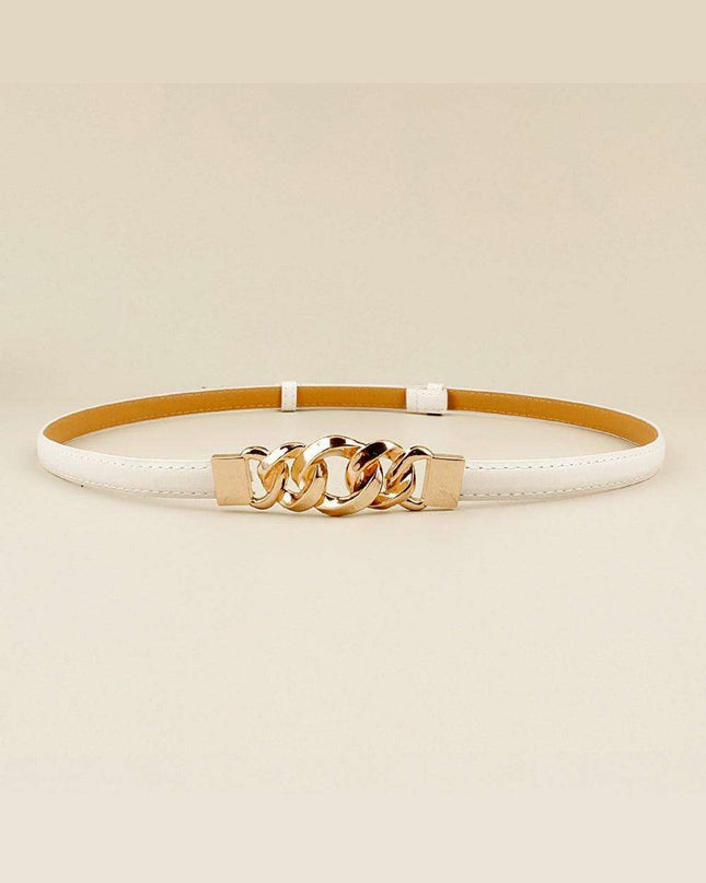 Sleek Versatile Faux Leather Belt: Effortless Elegance for Any Outfit