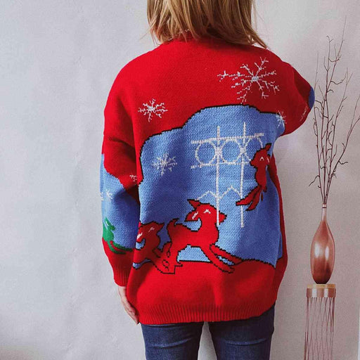 Snowflake Knit Winter Sweater - Cozy Holiday Style