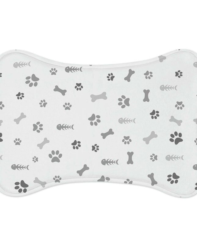 Personalized Whimsical Pet Feeding Mats - Fun Designs for a Tidy Dining Experience