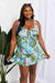 Paradise Blooms V-Neck Swimsuit Dress