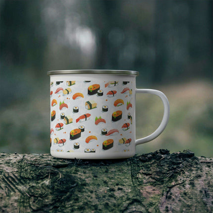 Customizable Enamel Coated Stainless Steel Camping Mug - Perfect for Outdoor Enthusiasts