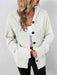 Cozy Hooded Cardigan with Button-Up Front and Drawstring - Chic and Cozy Choice