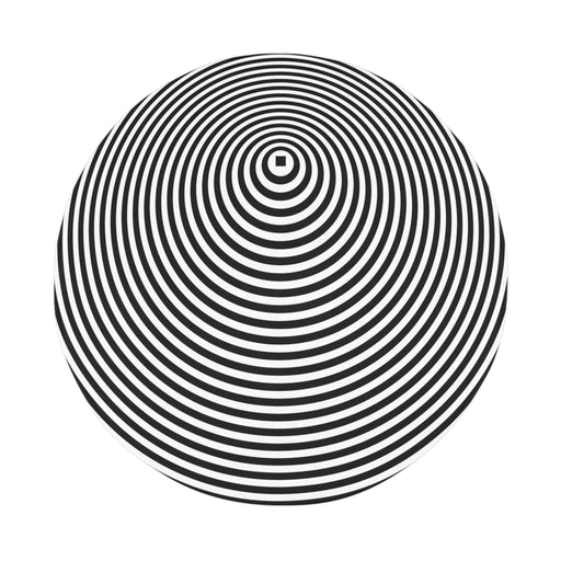 Optical Illusion Abstract Circle Customizable Polyester Bathroom Rug