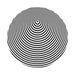 Optical Illusion Abstract Circle Customizable Polyester Bathroom Rug