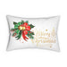 Cozy Winter Wonderland Merry Christmas Lumbar Pillow with Insert
