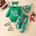 Santa Baby Festive Ruffled Outfit Set for Little Charmers