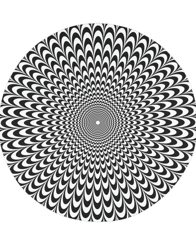 Luxurious Optical Illusion Abstract Bath Mat