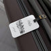 Elite Collection: Premium Acrylic Luggage Tag Set with Leather Strap - Enhance Your Travel Style