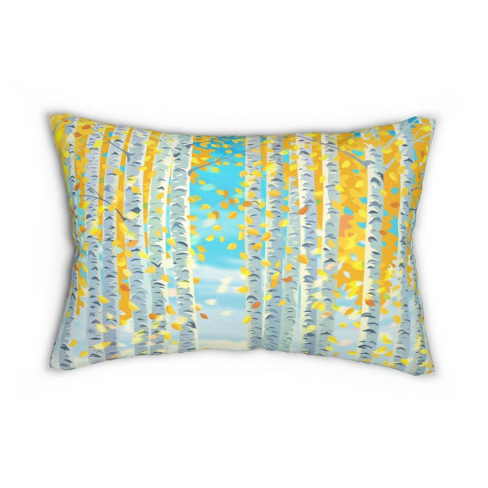 Autumn leaves Simplex knit fabric soft microfiber, wrinkle-free Polyester Lumbar Pillow