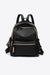 Elegant Solid Oxford Cloth Backpack with Spacious Design