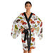 Japanese Art Inspired Bell Sleeve Kimono Robe