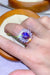 Elegant 3-Carat Moissanite Platinum Ring with Zircon Accents