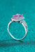 Luminous 2 Carat Moissanite Sterling Silver Ring with Zircon Accents - Eternal Radiance Collection