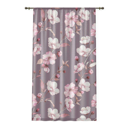 Customizable Elegant Floral Polyester Window Curtains for Sophisticated Home Decor