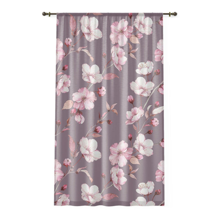 Elegant Floral Personalized Polyester Window Drapes - Maison d'Elite