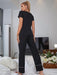 Cozy Lounge Set with Scoop Neck Top and Elastic Waist Pants