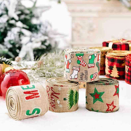 Premium Christmas Satin Craft Ribbon - 5m Luxurious Polyester for Holiday Decor