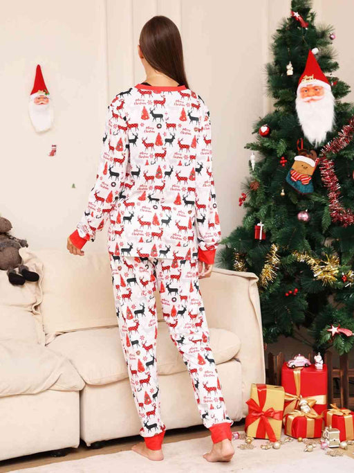 Reindeer Patterned Two-Piece Lounge Set