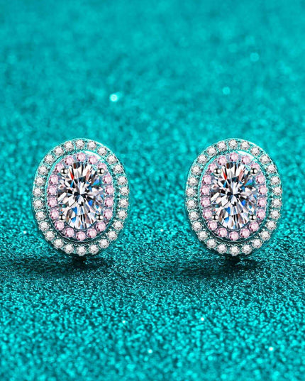 Elegant Moissanite Earrings in Radiant Platinum: A Luxurious Touch for Any Occasion