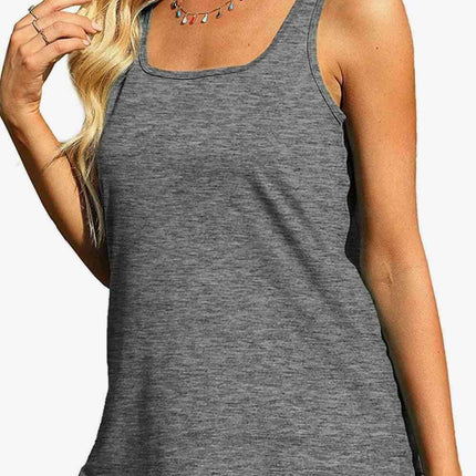 Stylish Curved Hem Square Neck Tank: Your Go-To Wardrobe Essential