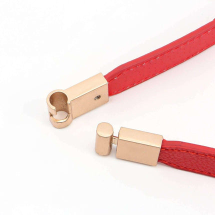 Elegant Adjustable PU Elastic Skinny Belt for Effortless Style