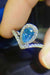 Heart-Shaped Moissanite Platinum Ring - Elegant Lab-Diamond Brilliance