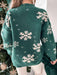 Cosy Snowflake Knit Mock Neck Sweater for Winter Joy
