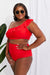 Seaside Red Romance One-Shoulder Ruffle Bikini by Marina West