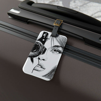 Chic Personalized Leather Luggage Tag for Stylish Travels
