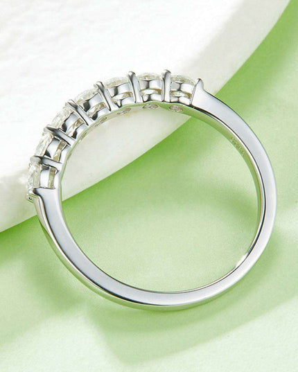 Timeless Beauty Moissanite & Sterling Silver Commitment Ring