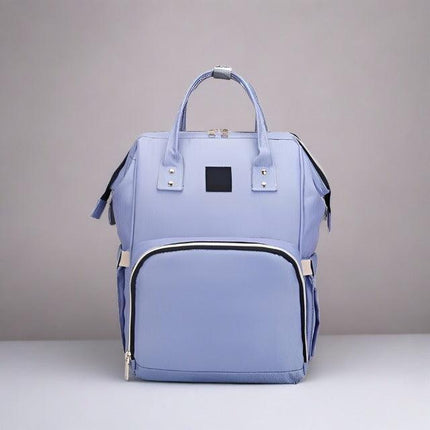 Stylish Canvas Mummy Backpack - Fashion-Forward Diaper Bag for Modern Parents