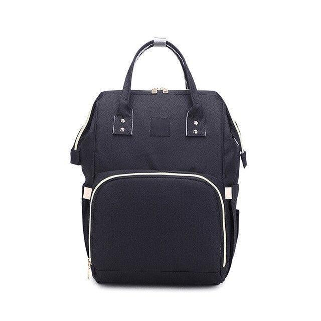 Trendy Canvas Backpack Diaper Bag - Stylish Baby Essentials Carrier for Active Parents