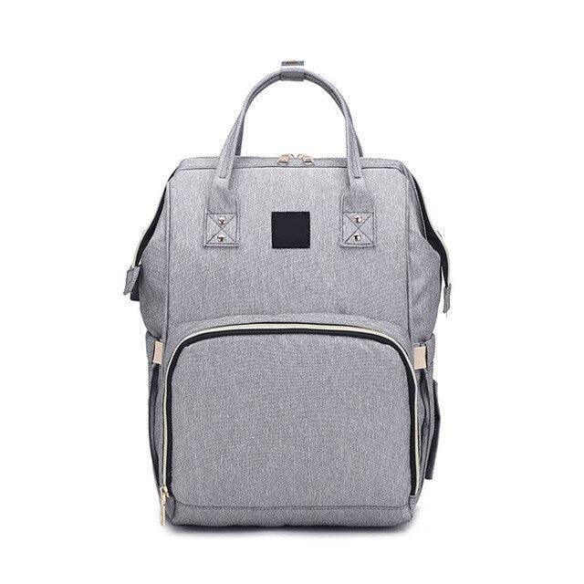 Chic Canvas Baby Organizer Backpack - Fashionable Diaper Bag for Stylish Parents on the Go