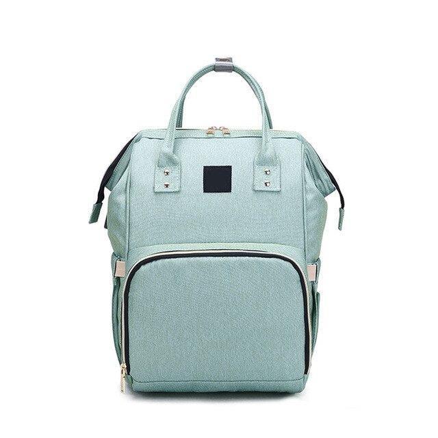 Chic Canvas Mother Backpack with Smart Storage - Trendy Diaper Bag for Fashion-Forward Parents