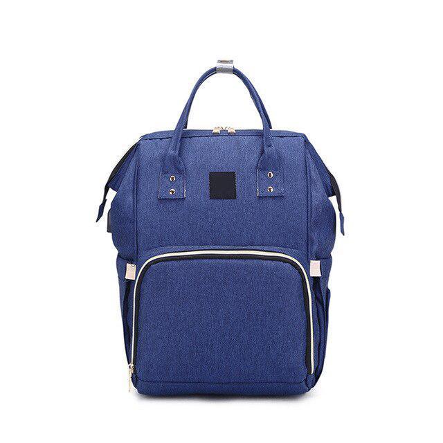Chic Canvas Diaper Backpack - Essential Carryall for Modern Moms